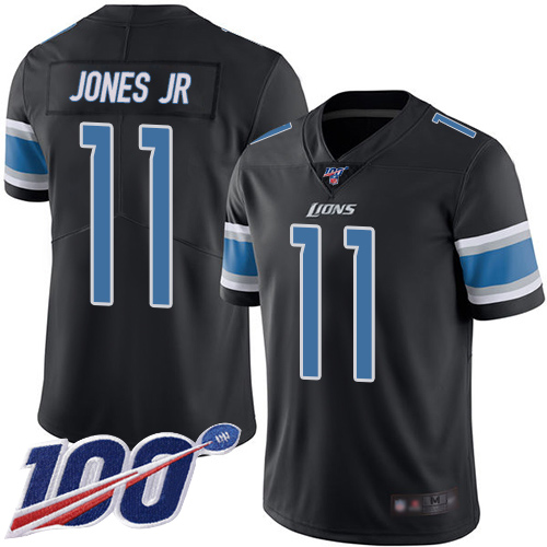 Detroit Lions Limited Black Men Marvin Jones Jr Jersey NFL Football #11 100th Season Rush Vapor Untouchable